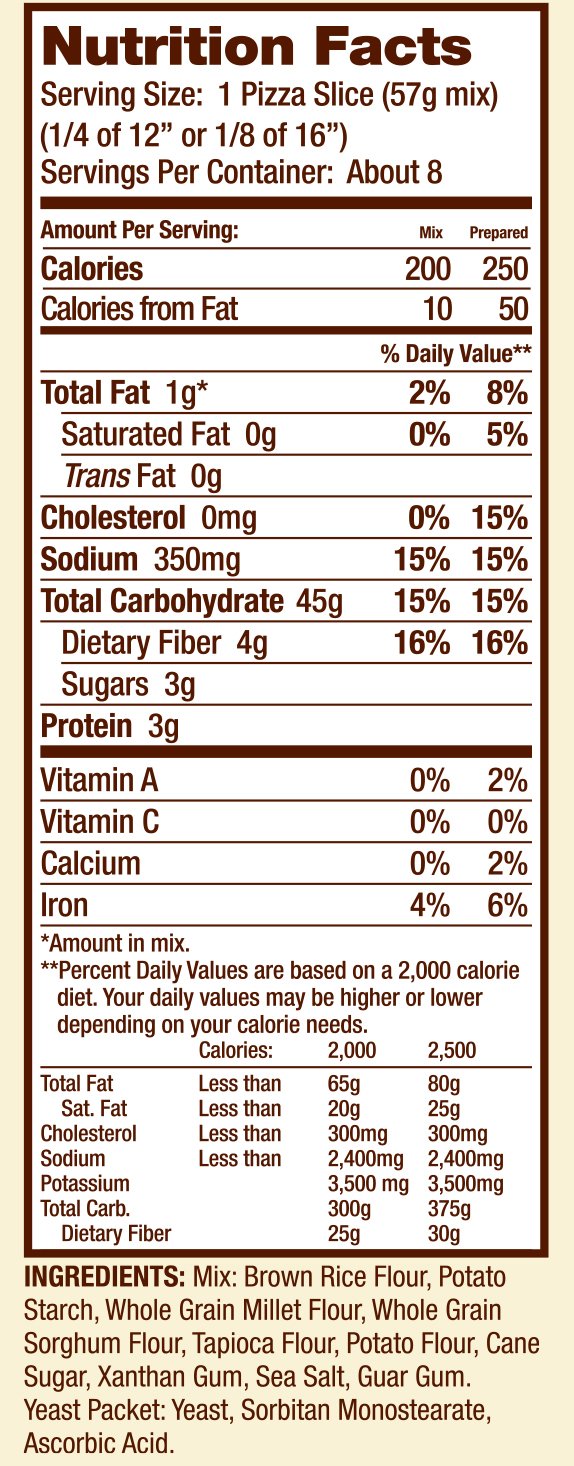 Bob's Red Mill Gluten Free Pizza Crust Mix, 16-ounce (Pack of 4)